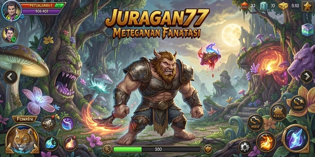 Gameplay menegangkan dengan visual menawan di JURAGAN77.