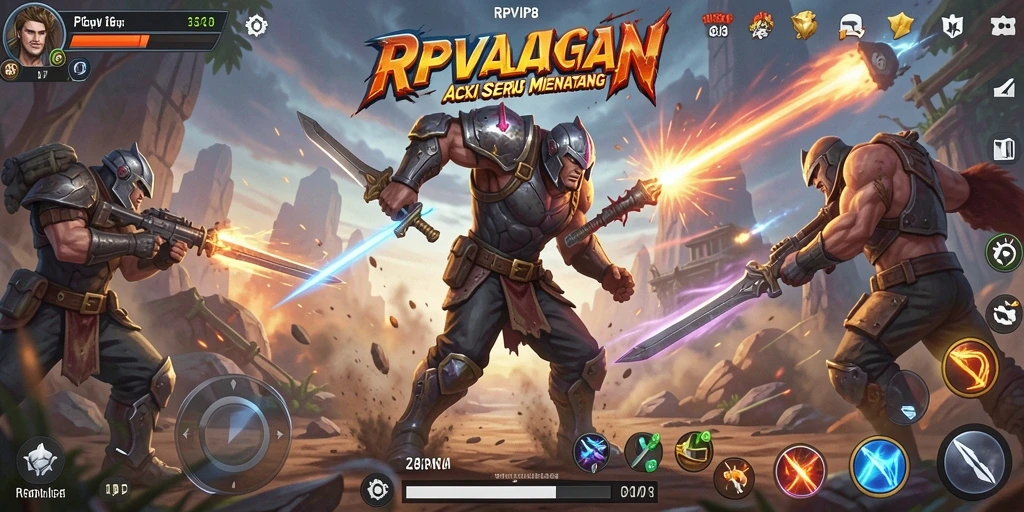 Tangkapan layar gameplay RPVIP8 menunjukkan aksi yang mendebarkan dan grafis yang memukau.