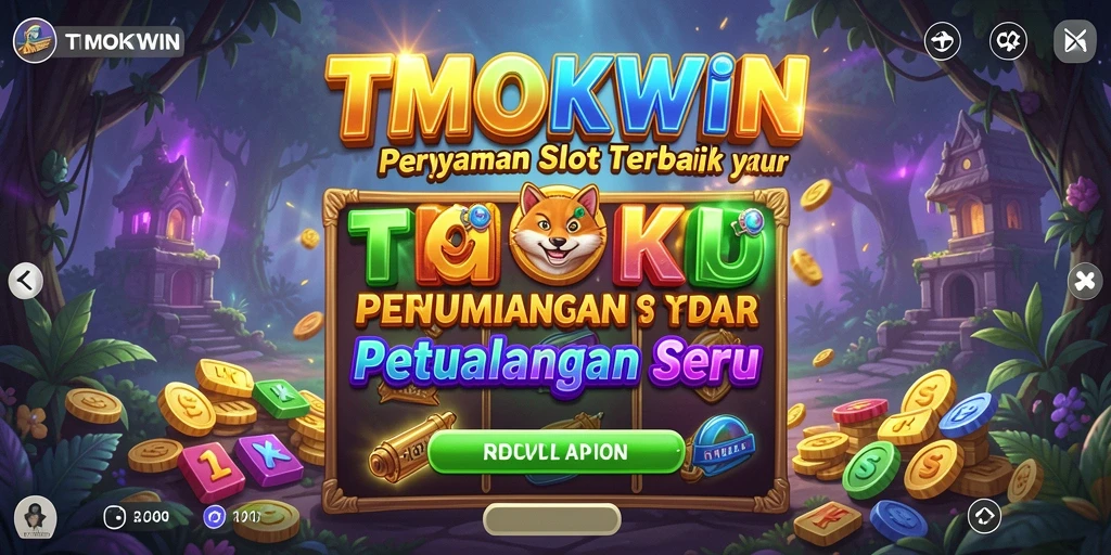 Screenshot TMOKWIN menunjukkan gameplay Slot yang seru dan interaktif.